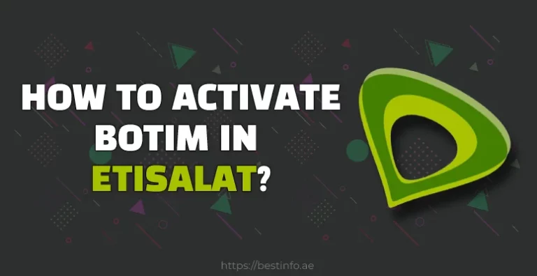 How To Activate Botim In Etisalat?