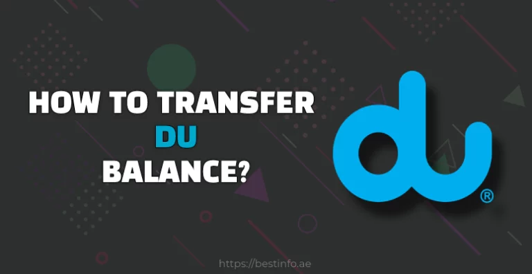 How To Transfer DU Balance?